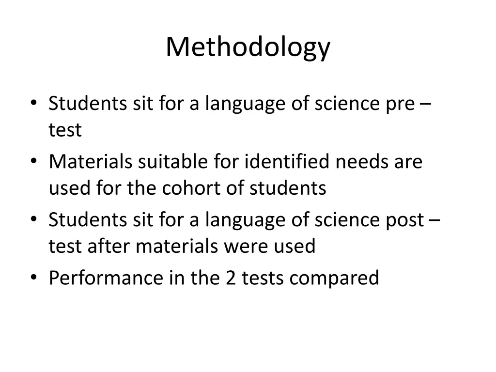 methodology