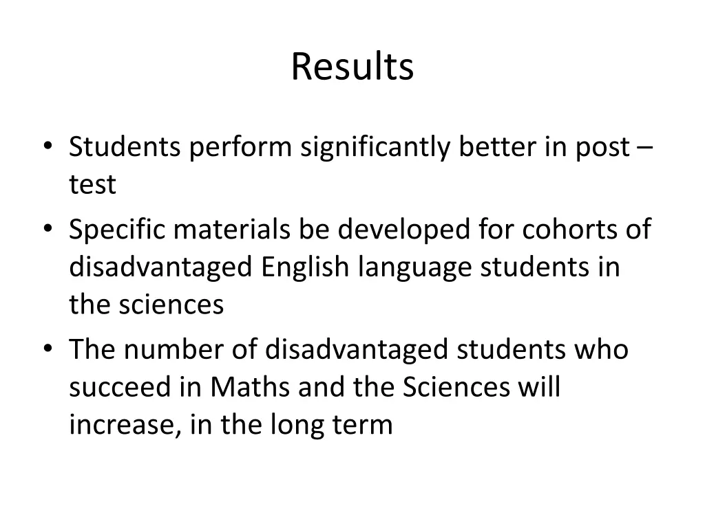 results