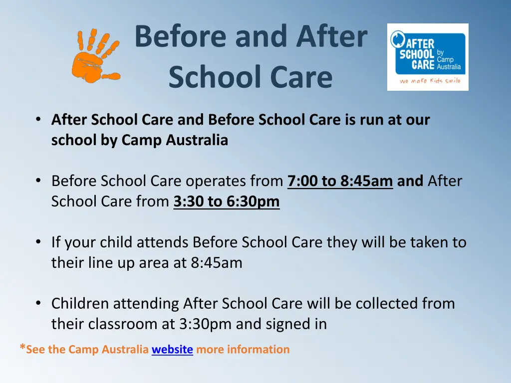 before and after school care