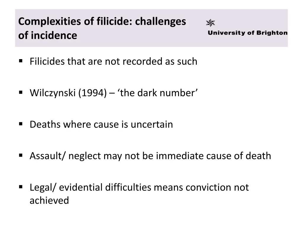 complexities of filicide challenges of incidence 2