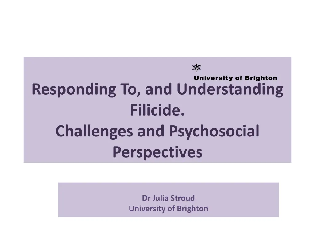 responding to and understanding filicide 1