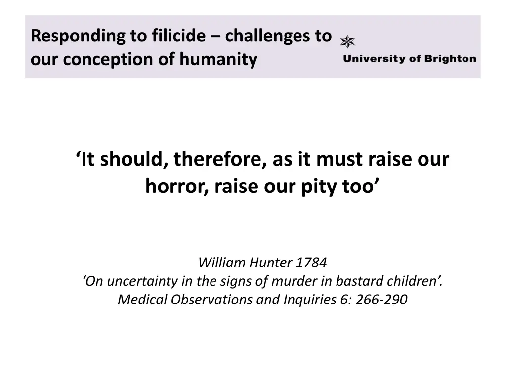 responding to filicide challenges