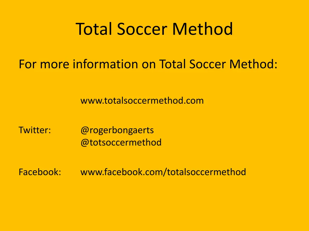 total soccer method 11