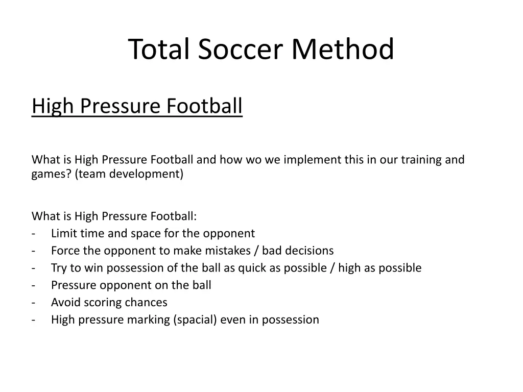 total soccer method 3