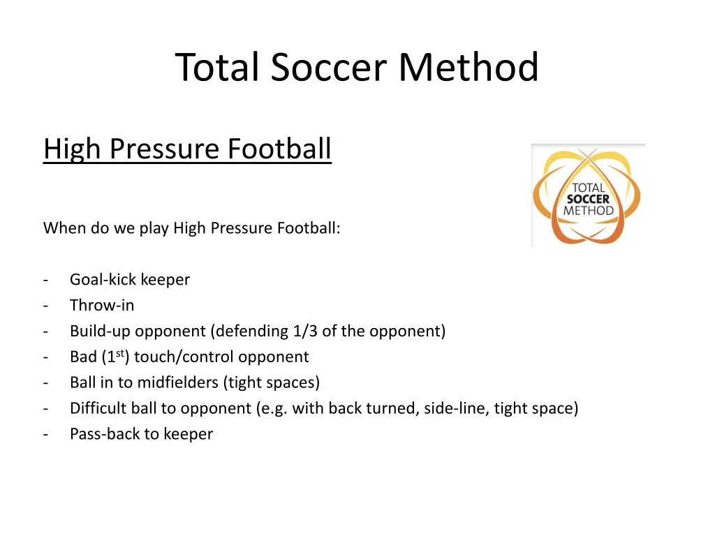 total soccer method 8