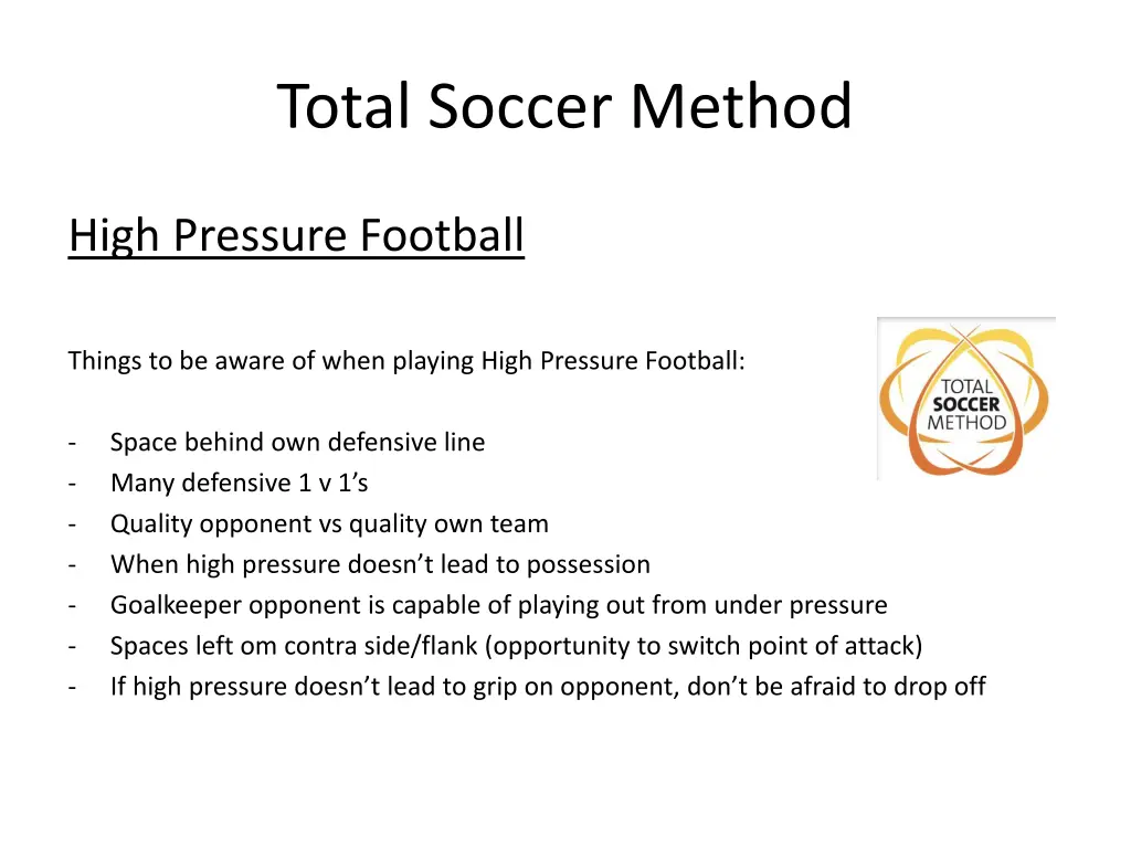 total soccer method 9