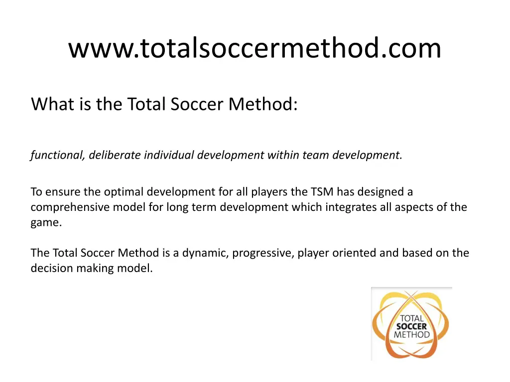 www totalsoccermethod com