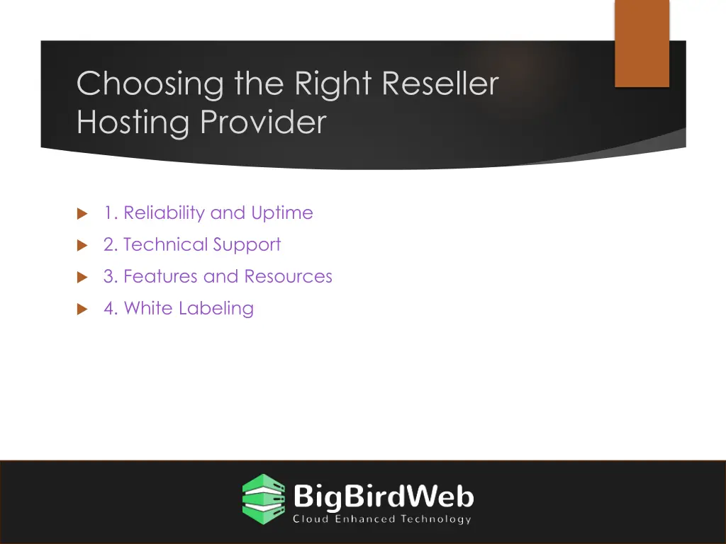 choosing the right reseller hosting provider