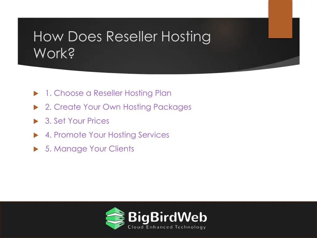 how does reseller hosting work