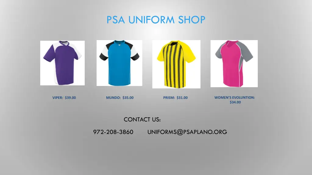 psa uniform shop