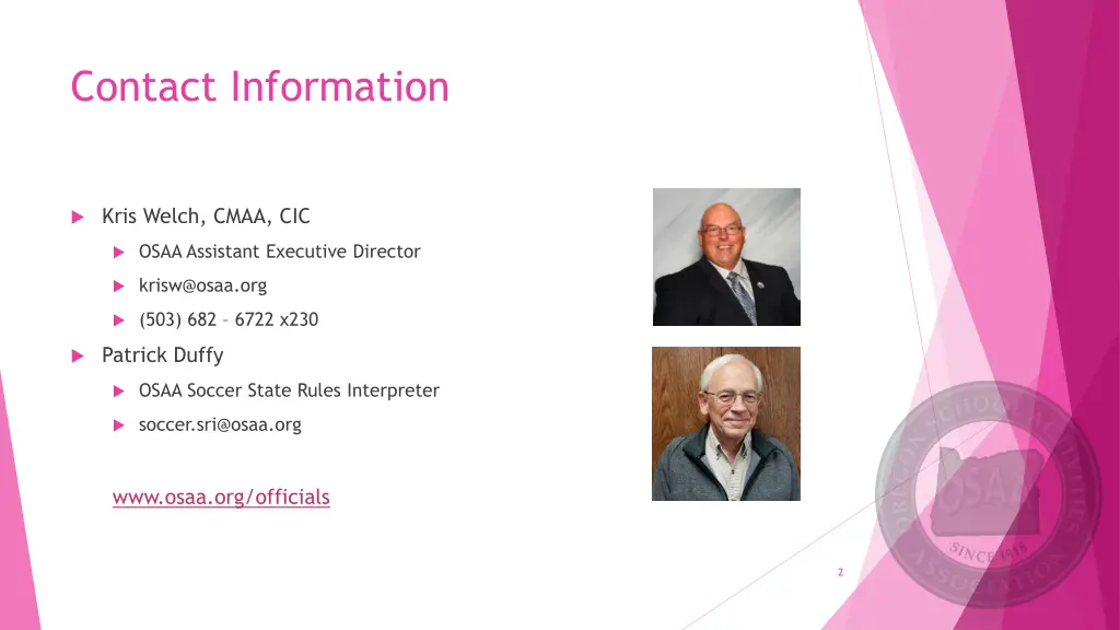 contact information