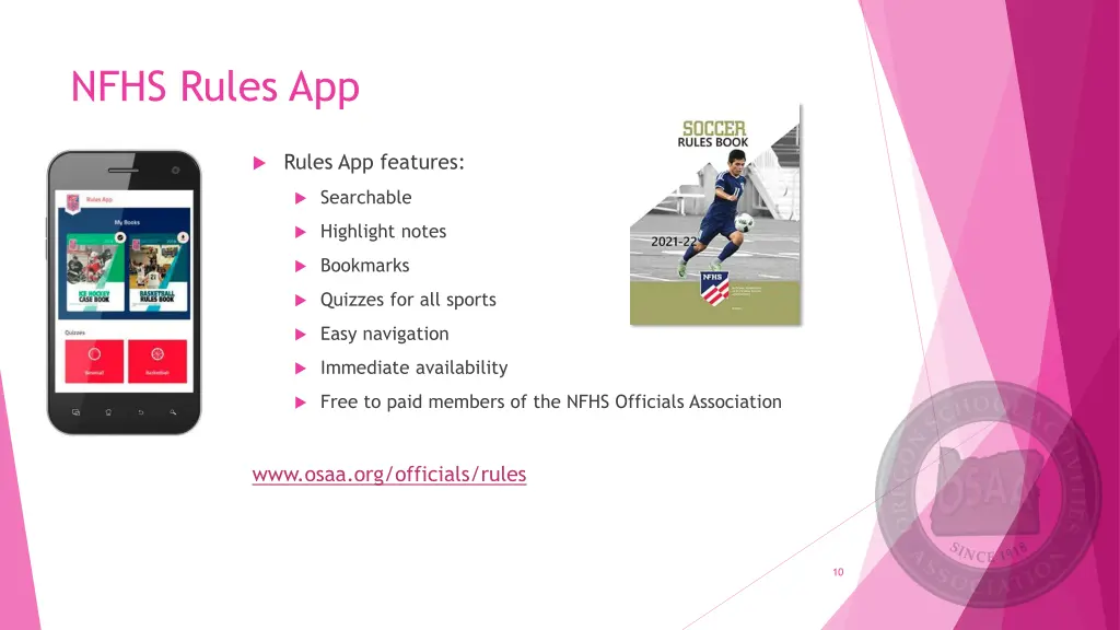 nfhs rules app