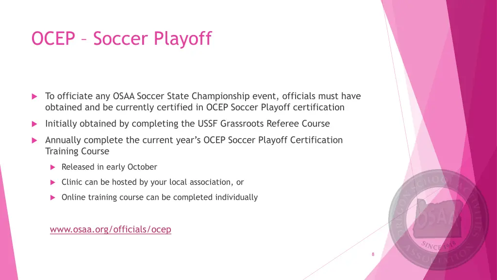 ocep soccer playoff