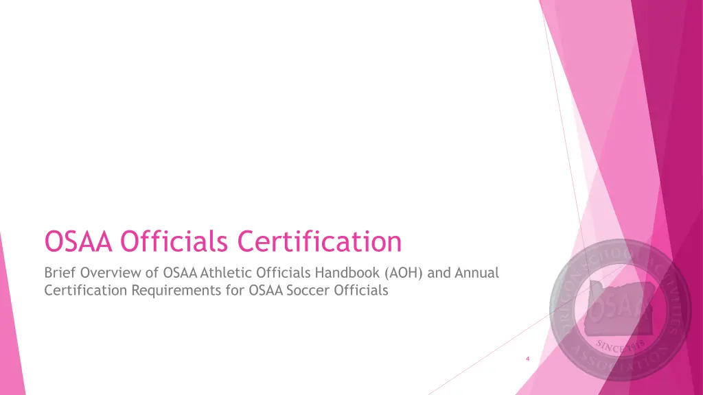 osaa officials certification brief overview