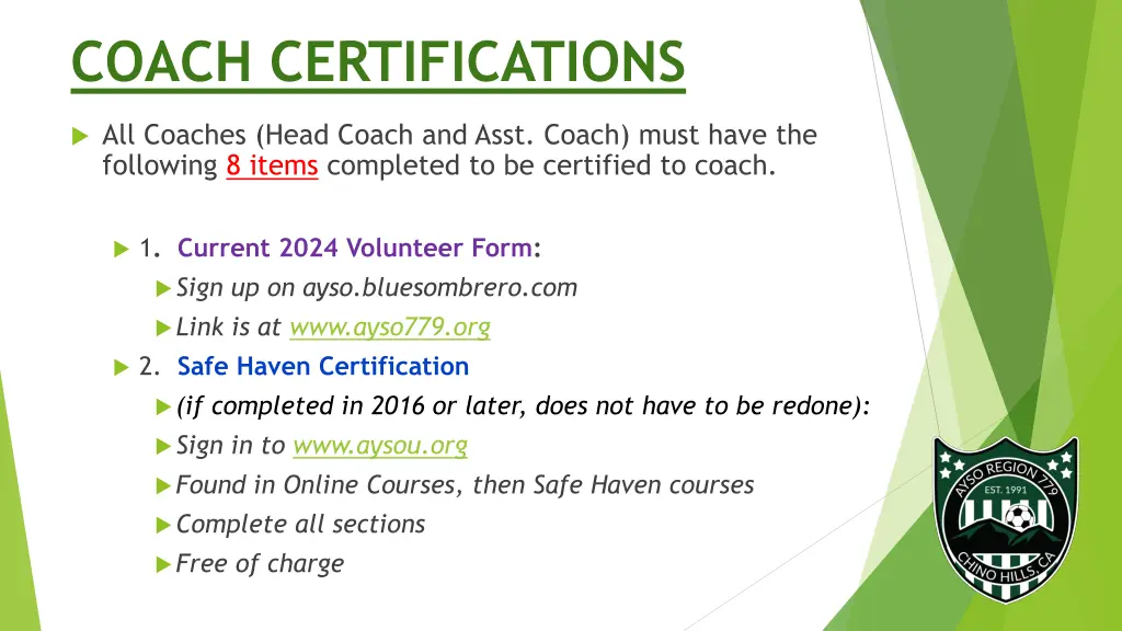 coach certifications