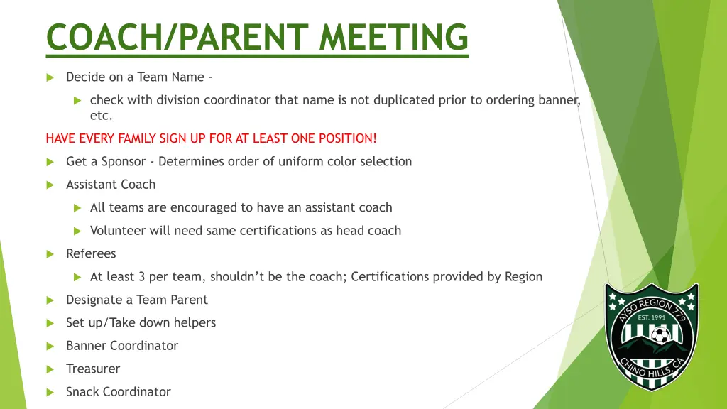 coach parent meeting