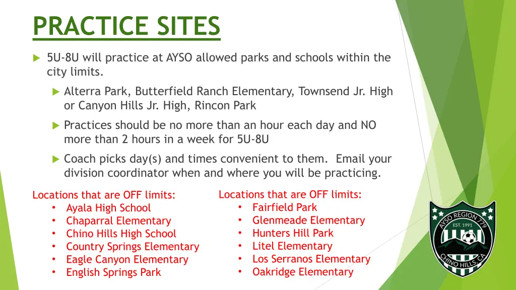 practice sites 1