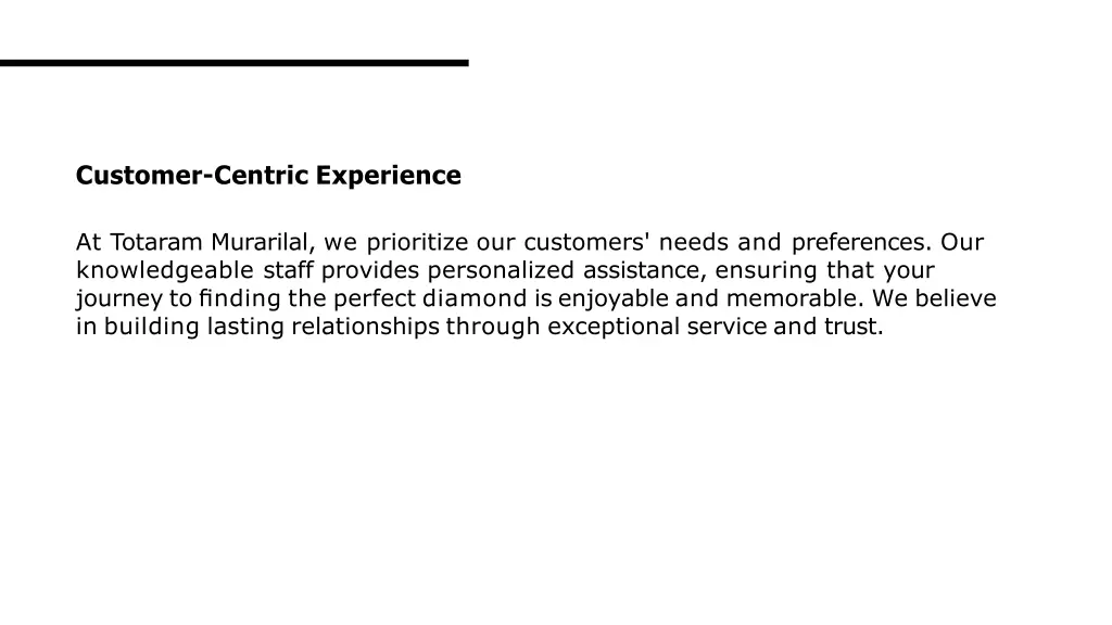 customer centric experience