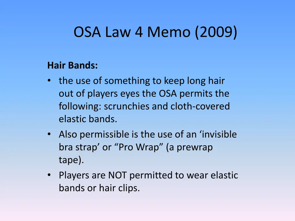 osa law 4 memo 2009 2