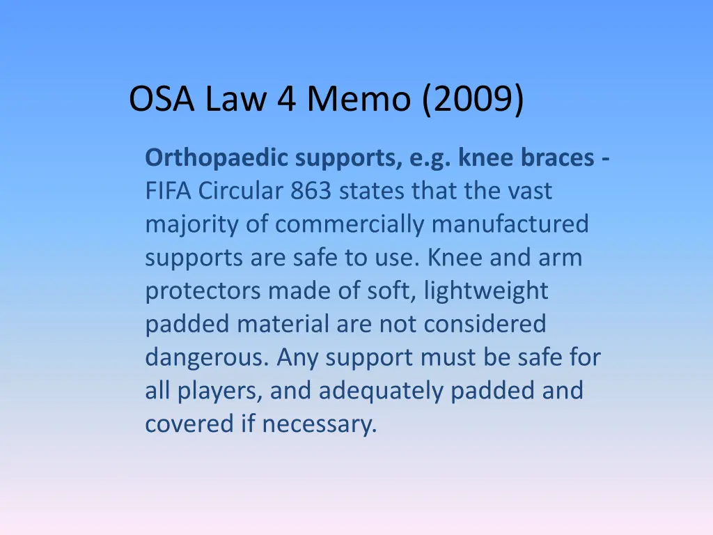 osa law 4 memo 2009 5