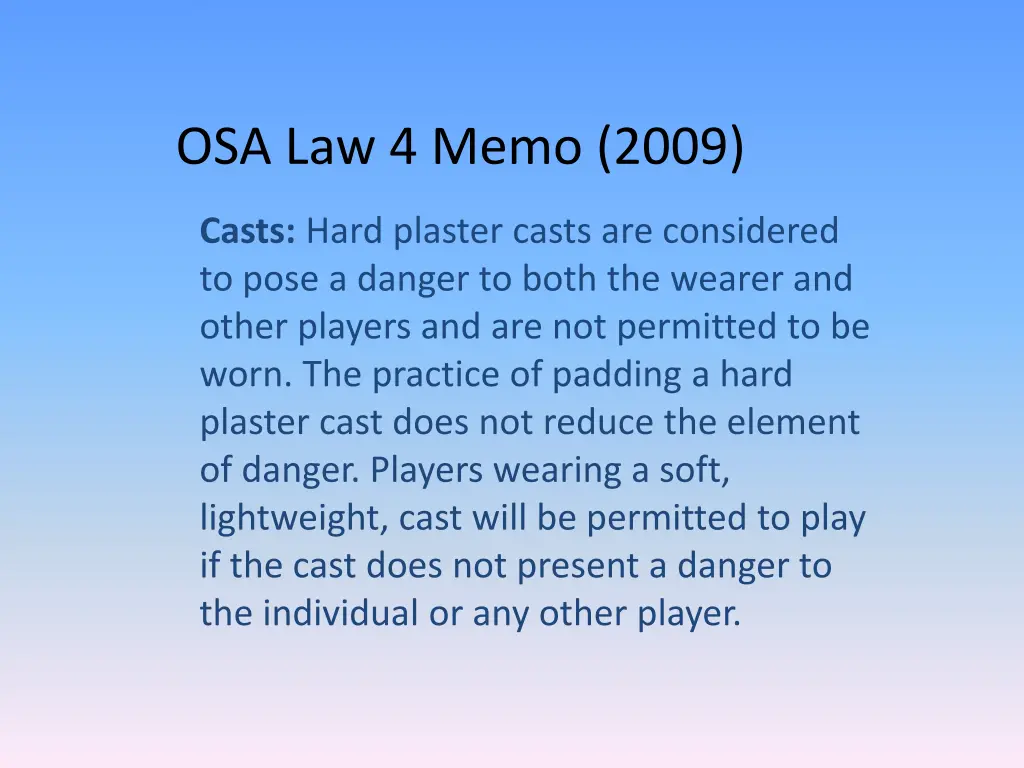 osa law 4 memo 2009 6