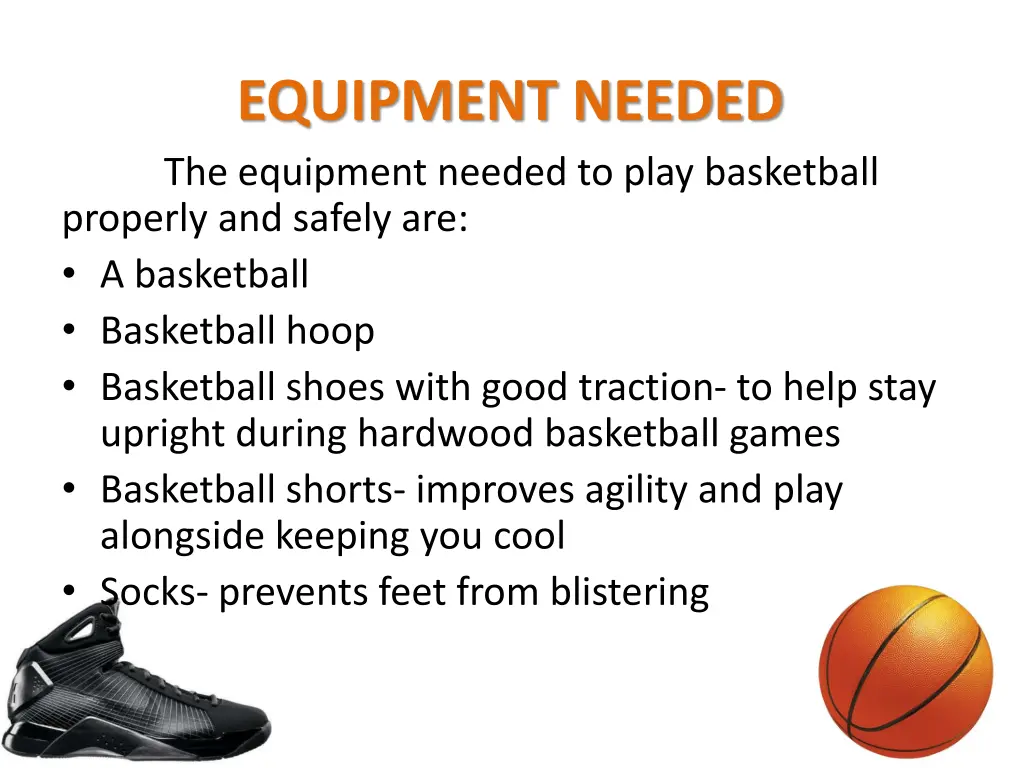 equipment needed