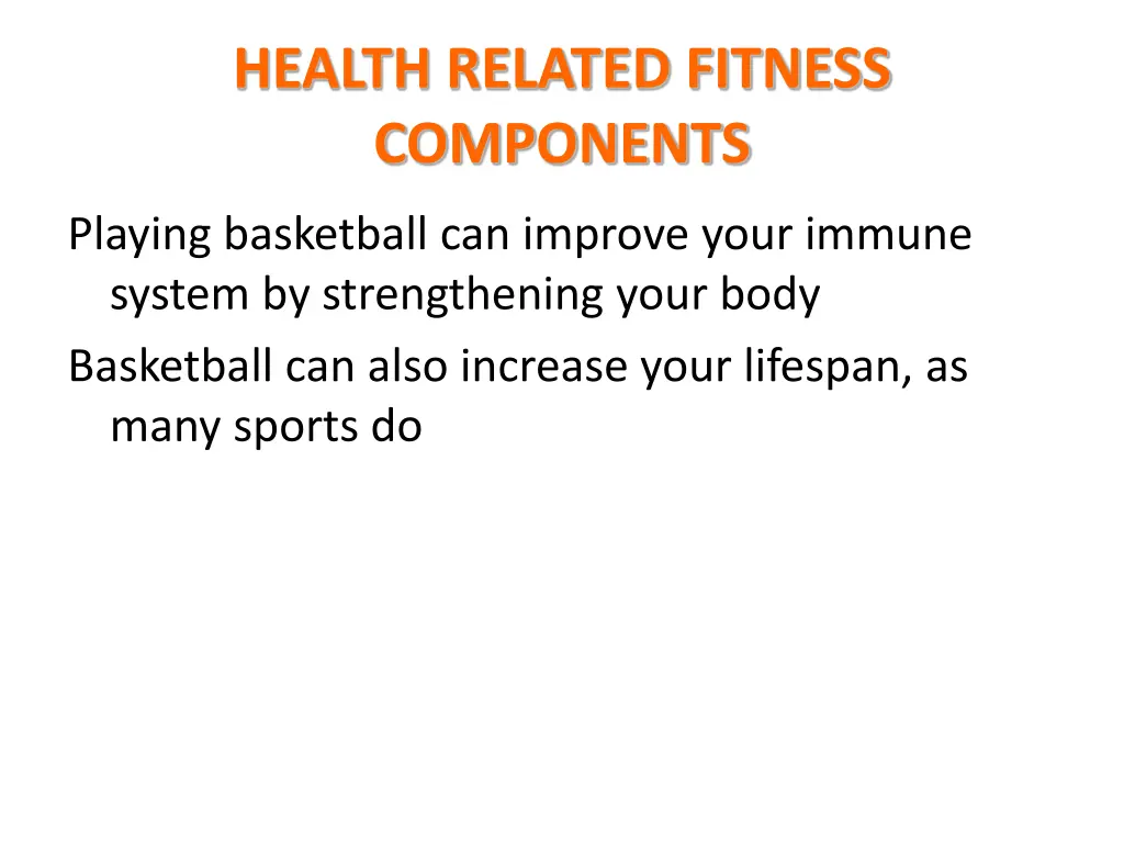 health related fitness components