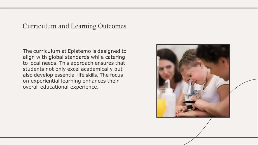 curriculum and learning outcomes