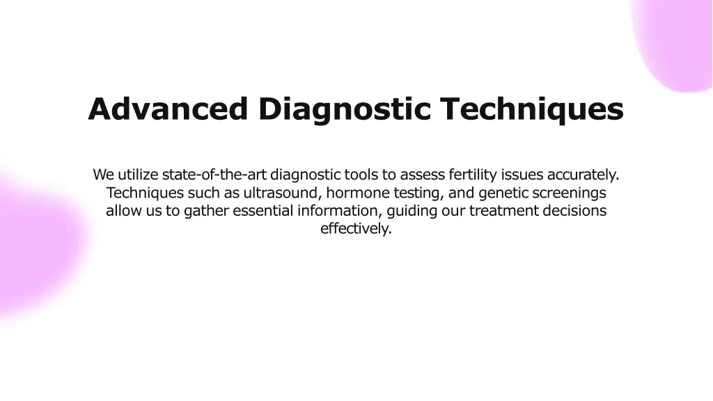 advanced diagnostic techniques