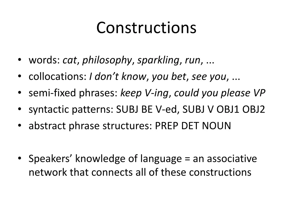 constructions