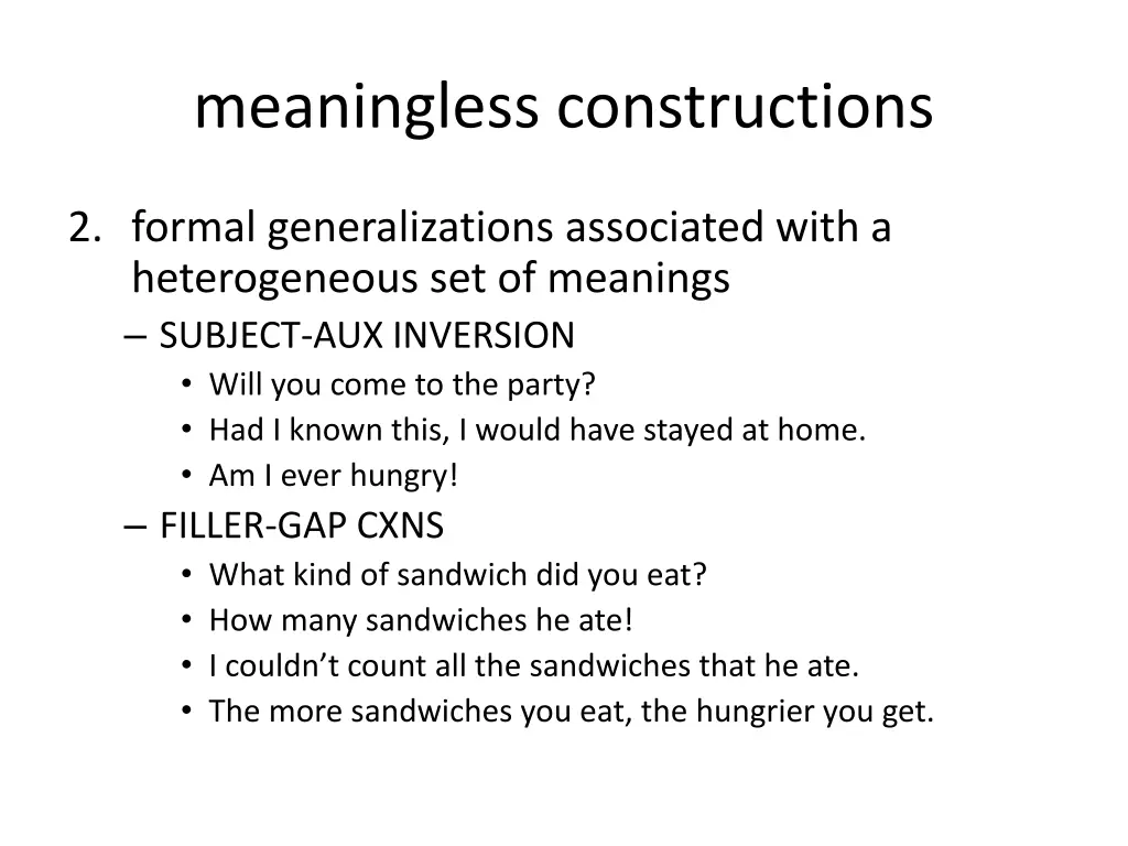 meaningless constructions 1