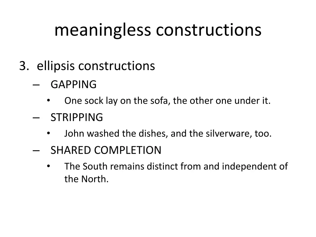 meaningless constructions 2