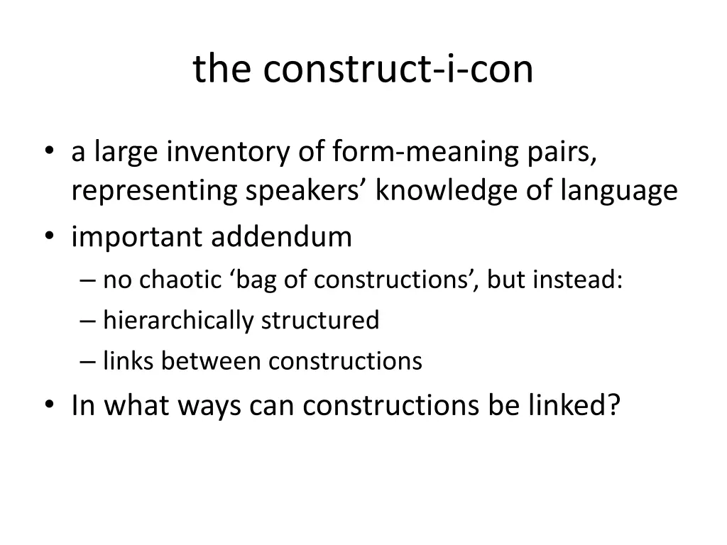 the construct i con