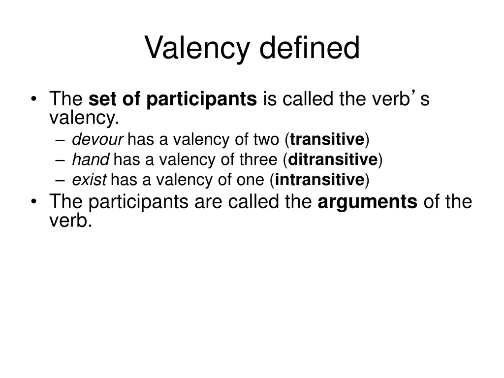 valency defined