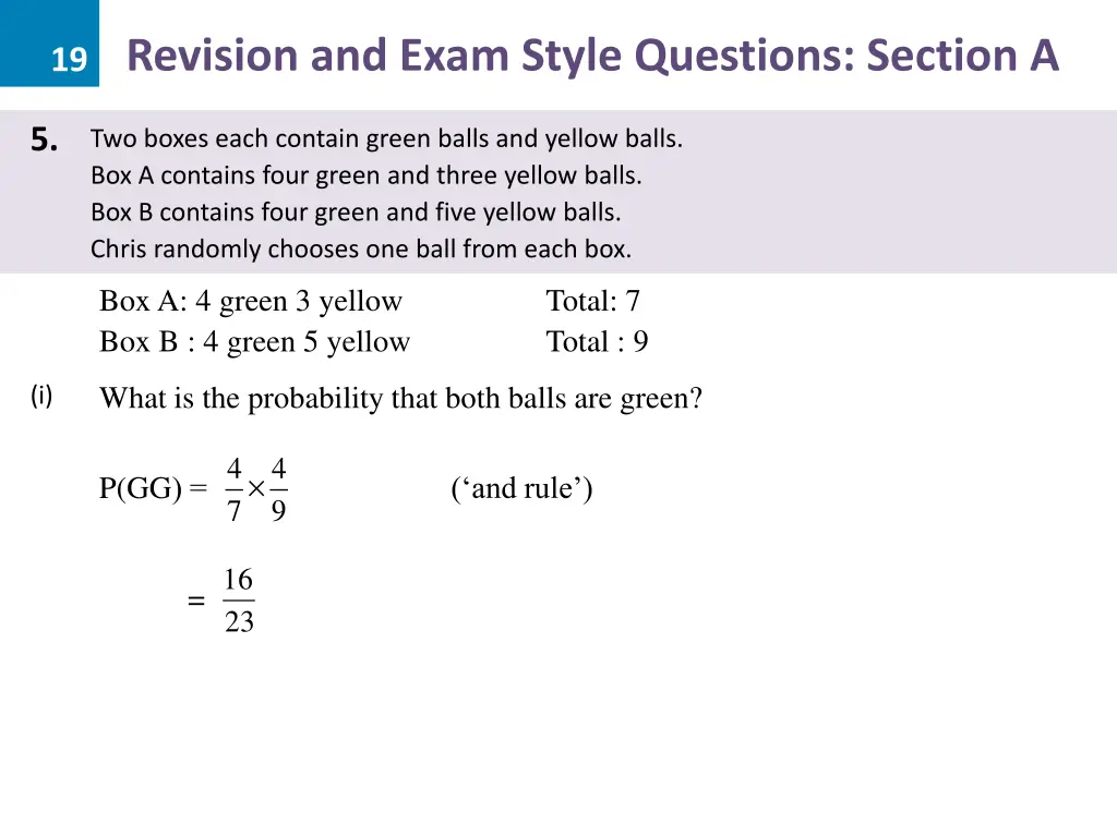 19 revision and exam style questions section a 10