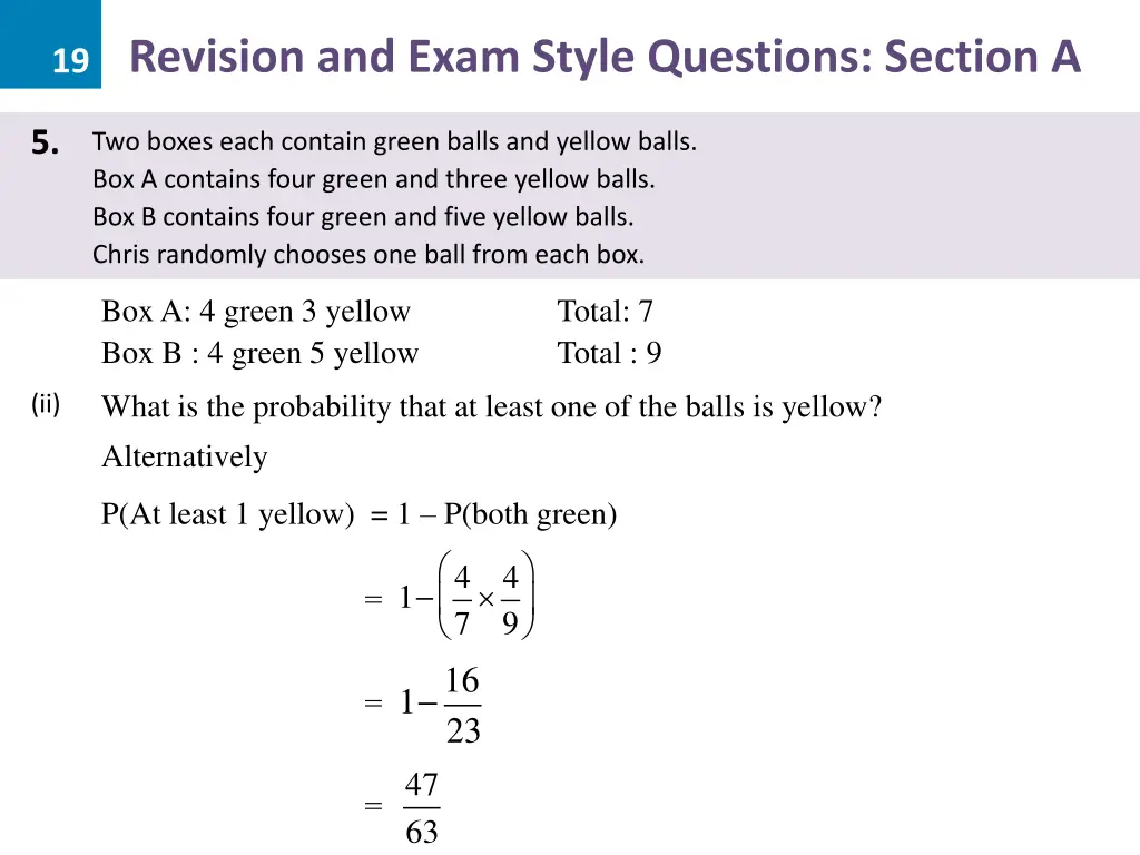 19 revision and exam style questions section a 12