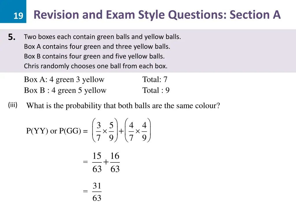 19 revision and exam style questions section a 13