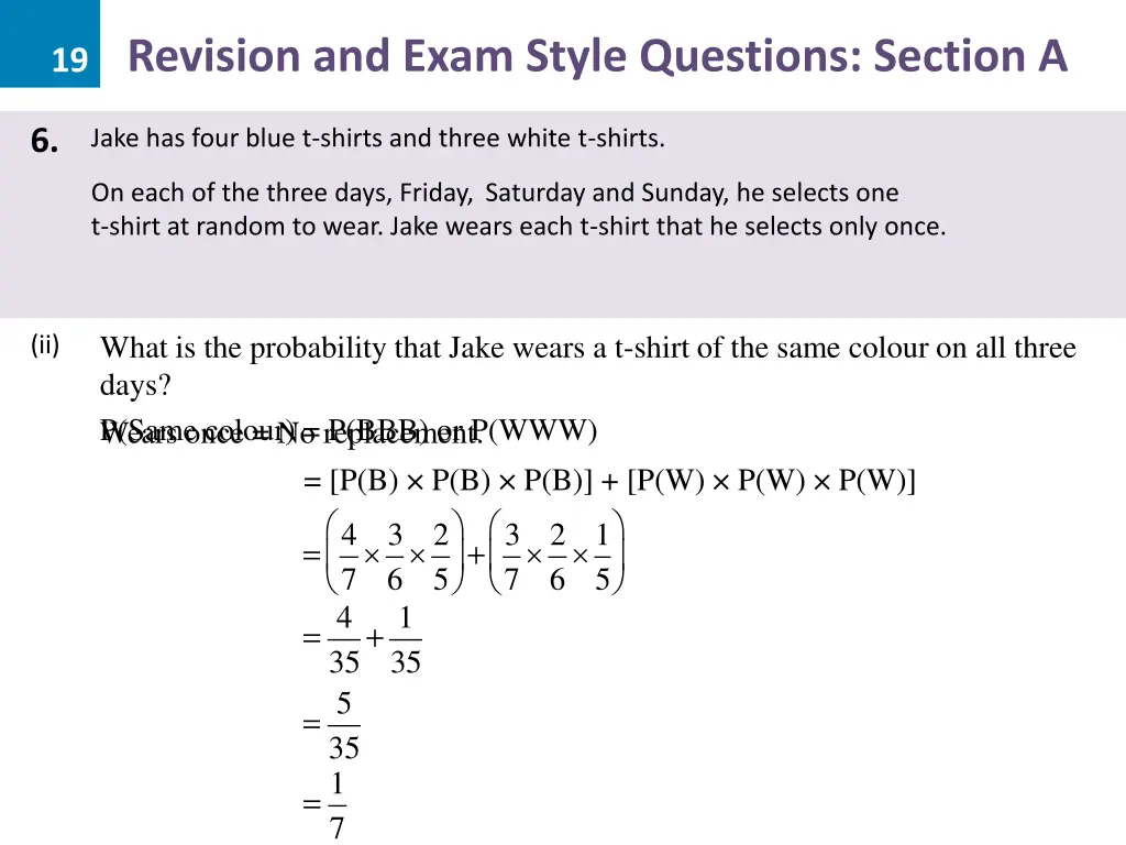 19 revision and exam style questions section a 15