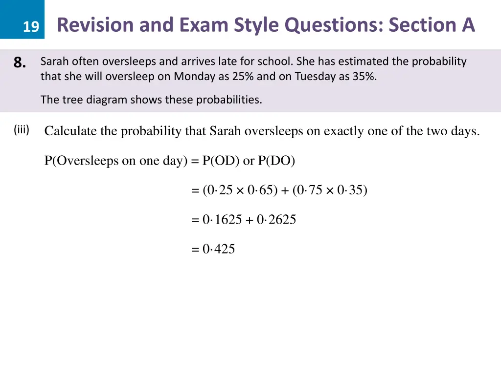 19 revision and exam style questions section a 24