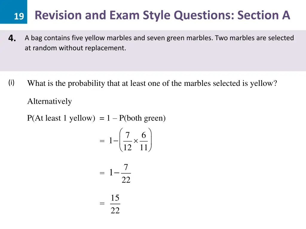 19 revision and exam style questions section a 8