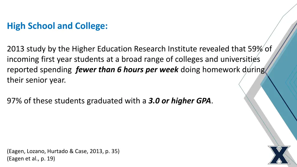 high school and college