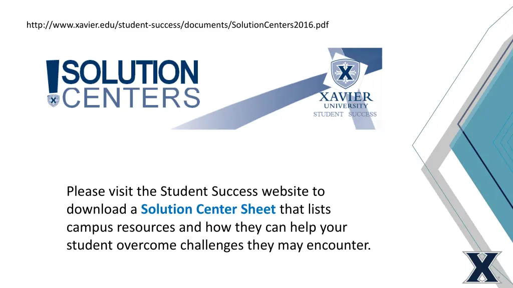 http www xavier edu student success documents