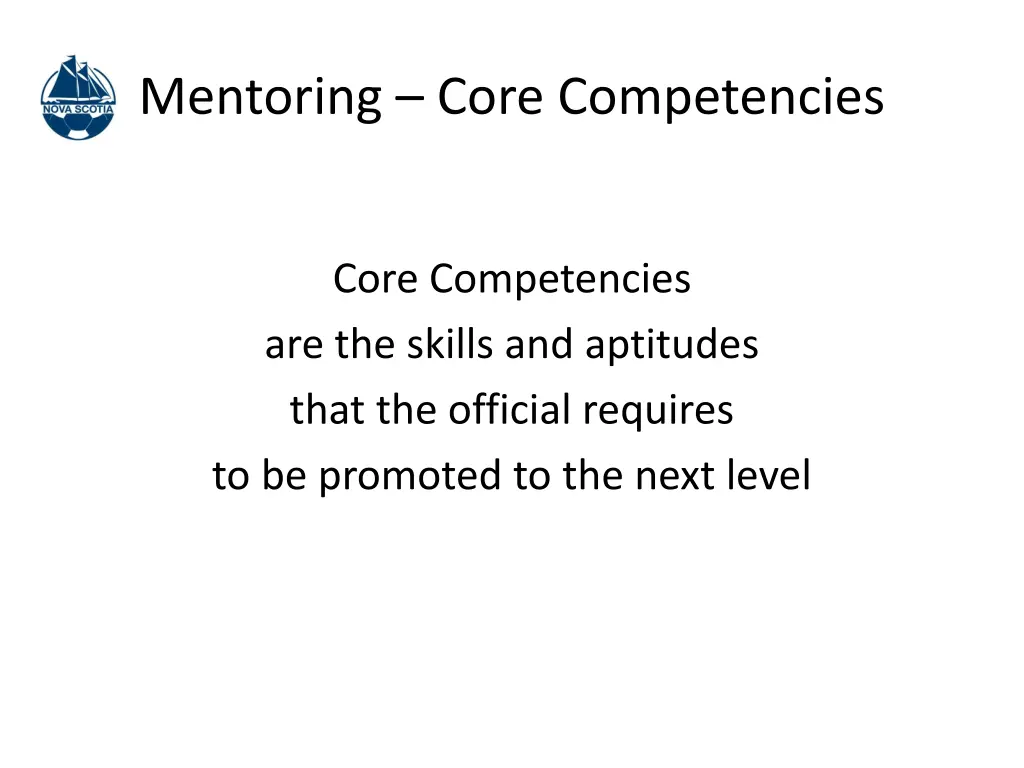 mentoring core competencies