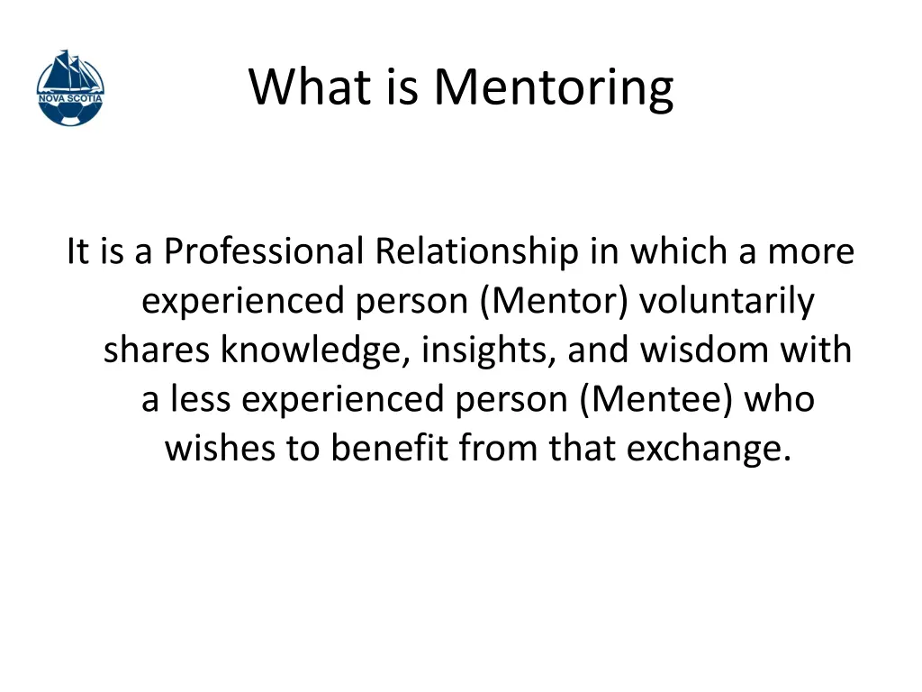 what is mentoring