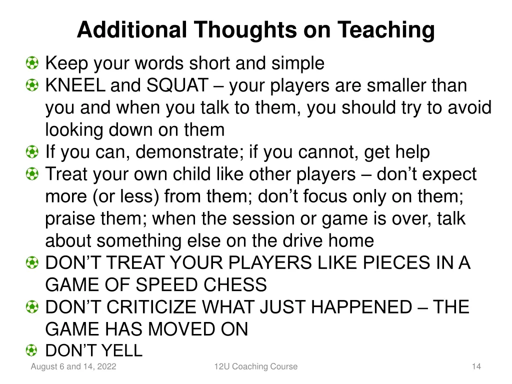 additional thoughts on teaching keep your words