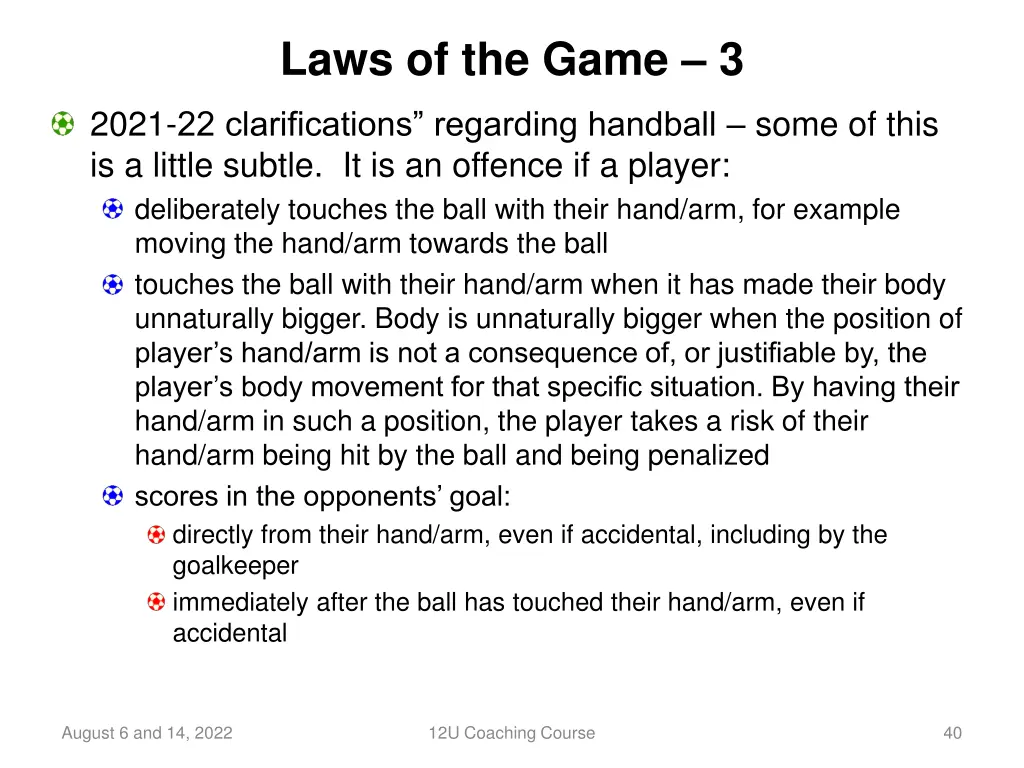 laws of the game 3