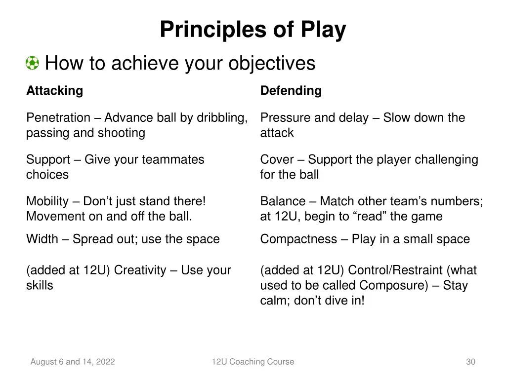 principles of play