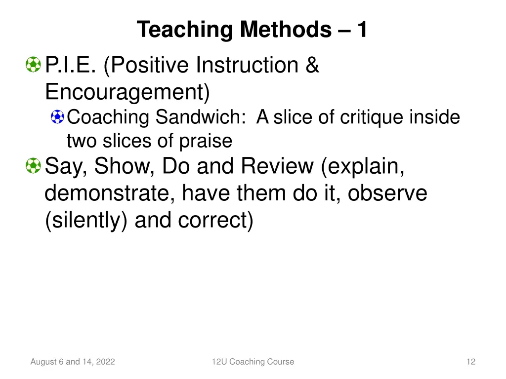 teaching methods 1 p i e positive instruction