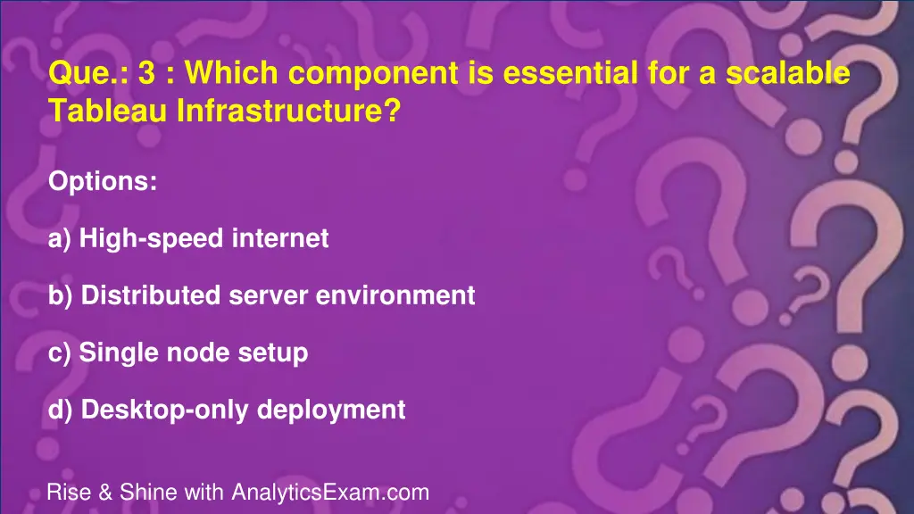 que 3 which component is essential for a scalable