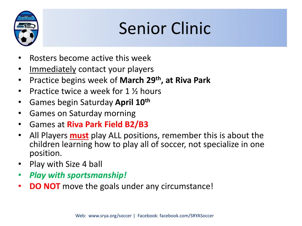 senior clinic